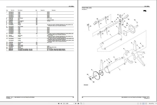 John Deere Cutting Platforms 600 Series F R Parts Catalog PC9242 2012 2
