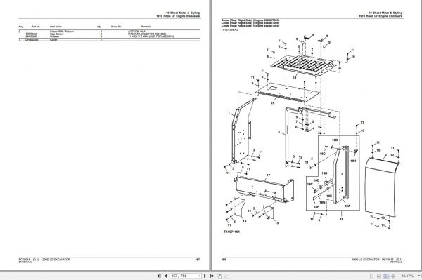 John Deere Excavator 200D LC Parts Catalog PC10015 2010 3