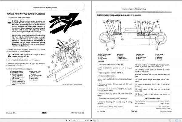 John Deere Excavators 495D Repair Technical Manual TM1457 3