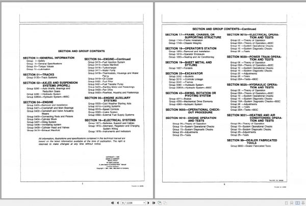 John Deere Excavators 690C 693C Technical Manual TM1323 2