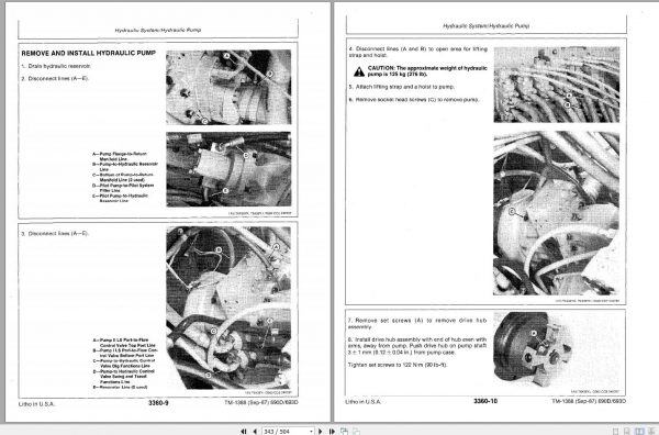 John Deere Excavators 690D 693D Repair Technical Manual TM1388 3