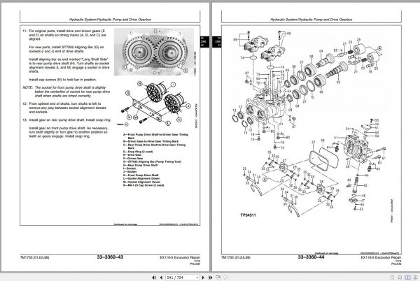 John Deere Excavators Hitachi EX110 5 Repair Technical Manual TM1733 3