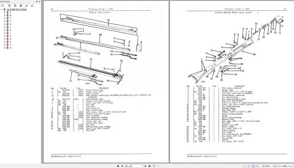 John Deere Farm Wagons 943 953 963 1040 1064 1065 1074 Parts Catalog PC846 2
