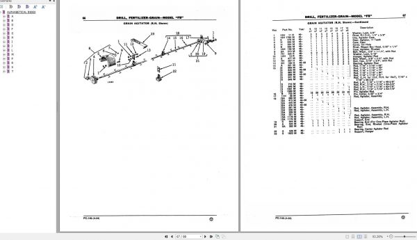 John Deere Fertilizer Grain Drill Model FB Parts Catalog PC149 3