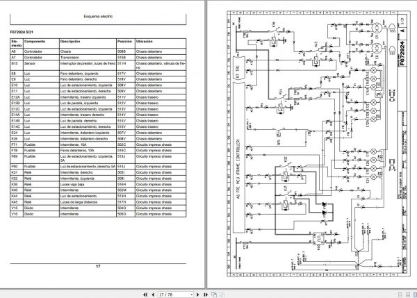 John Deere Forwarder 1010E F678019 A0 Electric Schematic 2008 ES 2