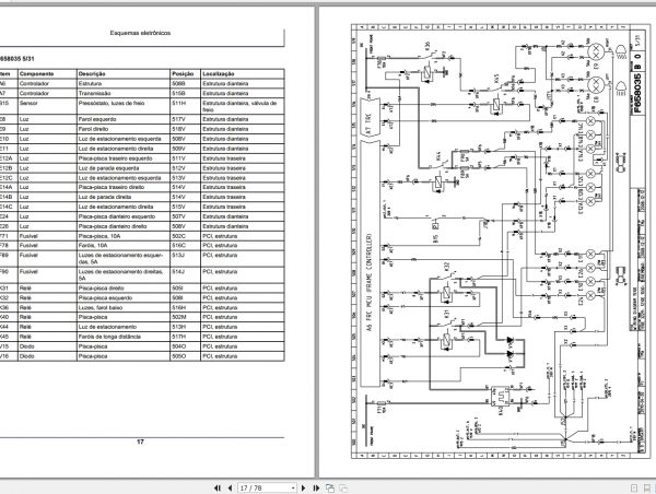 John Deere Forwarder 1110E 1210E 1510E F076070 B0 Electric Diagram 2008 PT 2