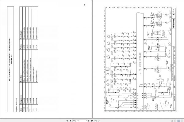 John Deere Forwarder 1110E 1210E 1510E F672832 IT4 T3 T2 2016 Electric Diagram 2016 PT 2