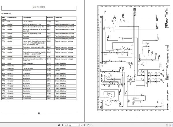 John Deere Forwarder 1110E 1210E 1510E IT4 T3 S2 F681707 C0 Electric Schematic 2008 ES 2