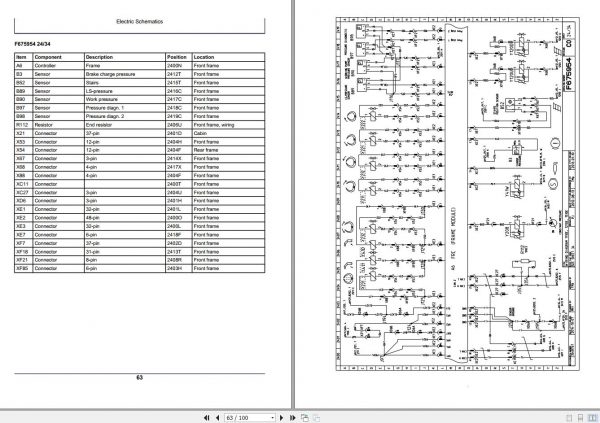 John Deere Forwarder 1110E 1210E 1510E T3 S2 F681688 C0 Electric Schematic 2003 2