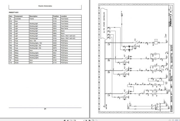 John Deere Forwarder 1910E F076075 C0 Electric Schematic 2008 1