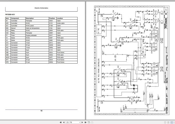 John Deere Forwarder 1910E F676758 B0 Electric Schematic 2008 1