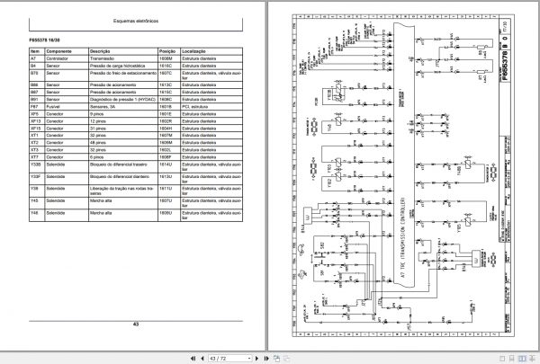 John Deere Forwarder 810E F076203 B0 Electric Diagram 2008 PT 2