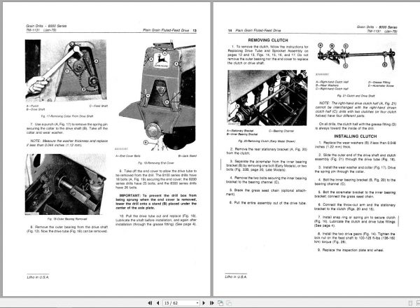 John Deere Grain Drills 8000 Series Technical Manual TM1131 2