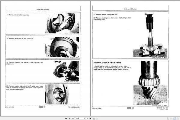 John Deere Grapple Skidder 540D 548D Repair Technical Manual TM1438 3