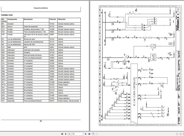 John Deere Harverster 1070E 1170E F075881 B0 Electric Schematic 2008 ES 2
