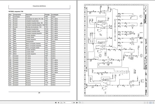 John Deere Harvester 1270E 1470E F675441 A0 Electric Diagram 2008 PT 2