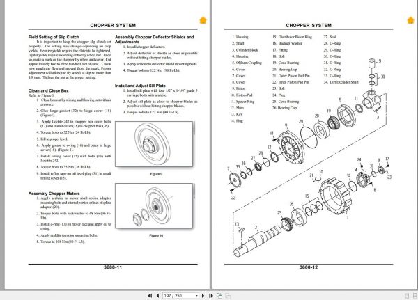John Deere Harvester CH3500 1069 Repair Manual 2