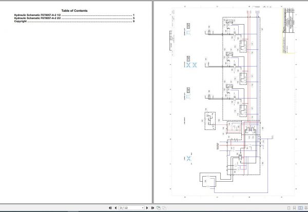 John Deere Harvester Head H215E F690805 Hydraulic Schematic 2015 2