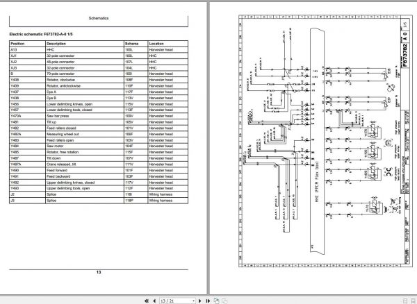 John Deere Harvester Head H270E F076263 Schematic 2008 2