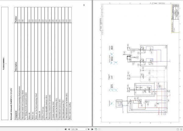 John Deere Harvester Head H412 F690661 Hydraulic Schematic 2015 2