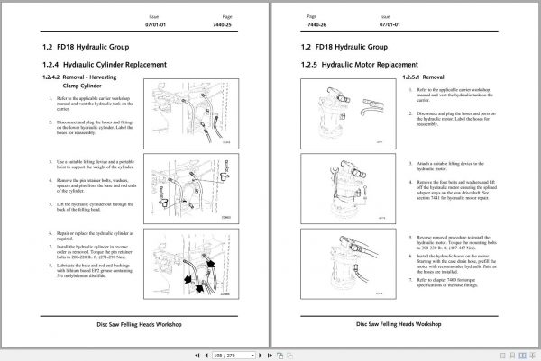 John Deere Heads Drive To Tree Disc Saw FD Series Technical Manual TM381707 3