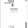 John Deere Hydra Push Manure Spreaders 450 780 Technical Manual TM1318 1
