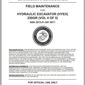 John Deere Hydraulic Excavator HYEX 250GR V4 of 5 Field Maintenance TM12141AIN4 1