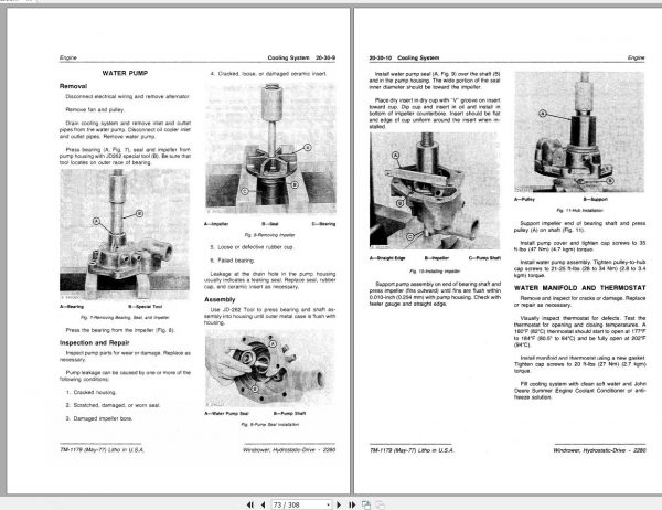 John Deere Hydrostatic Drive Windrower 2280 Technical Manual TM1179 2