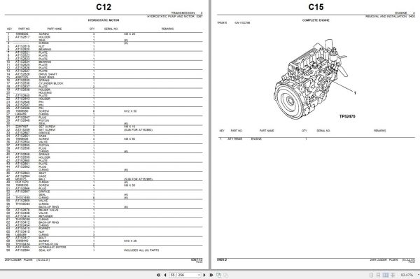 John Deere Loader 244H Parts Catalog PC2576 2