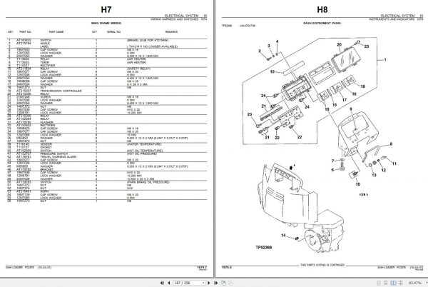 John Deere Loader 244H Parts Catalog PC2576 3