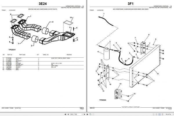 John Deere Loader 644H Parts Catalog PC2658 2000 3