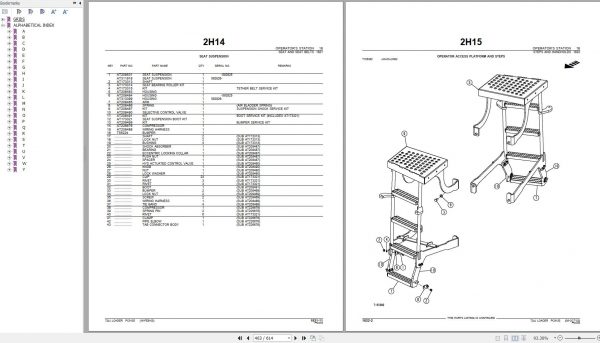 John Deere Loader 724J Parts Catalog PC9155 2005 3