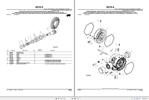 John Deere Loader 724J Parts Catalog PC9155 2007 2 1