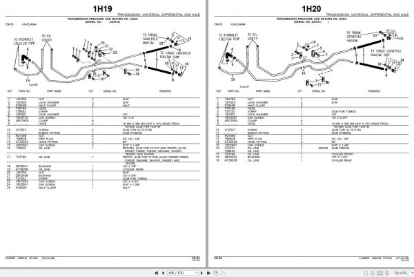 John Deere Loader JD644 B Parts Catalog PC1404 2 1