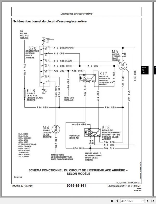 John Deere Loaders 644H 644H MH Technical Manual TM2935 FR 3