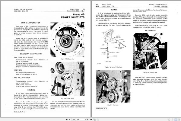 John Deere Loaders JD500 Series A SN 123000 Technical Manual TM1025 3