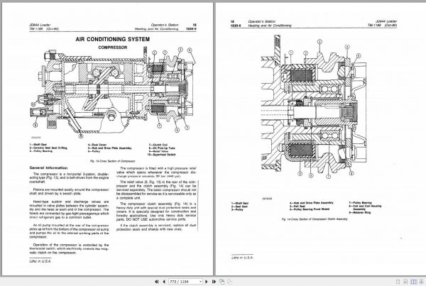 John Deere Loaders JD844 Technical Manual TM1189 3