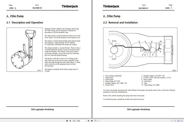 John Deere Log Loader 530 Technical Manual TMF307816 2