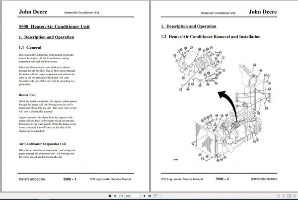 John Deere Log Loader 535 Service Manual TM1876 3