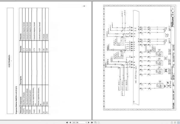 John Deere Machine Head Forest H270 F690742 A0 2015 Electric Schematic 2015 ES 2