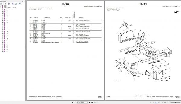 John Deere Maximizer Combines and Sidehill 9500 Parts Catalog PC2179 3