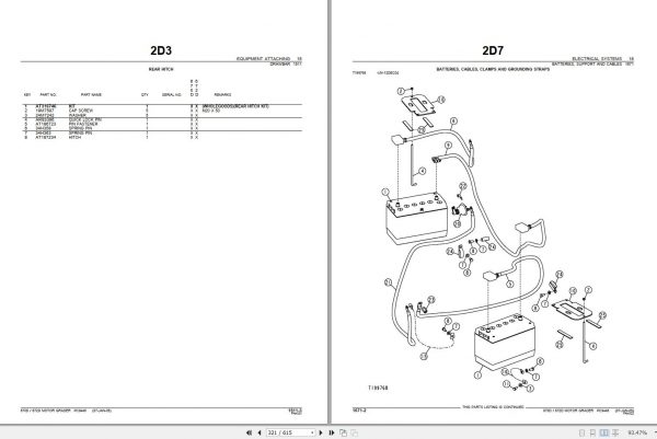 John Deere Motor Grader 670D 672D Parts Catalog PC9448 2005 3