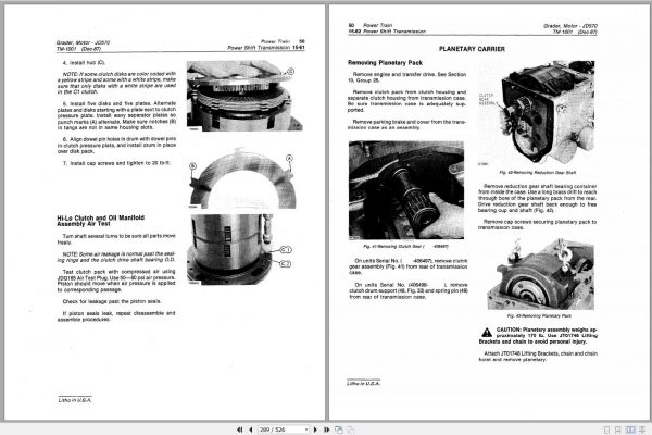 John Deere Motor Grader JD570 JD570A Technical Manual TM1001 3
