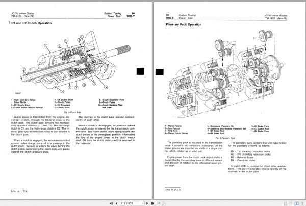 John Deere Motor Grader JD770 Technical Manual TM1123 3