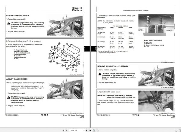 John Deere Mower Conditioner 710 720 Technical Manual TM1619 2