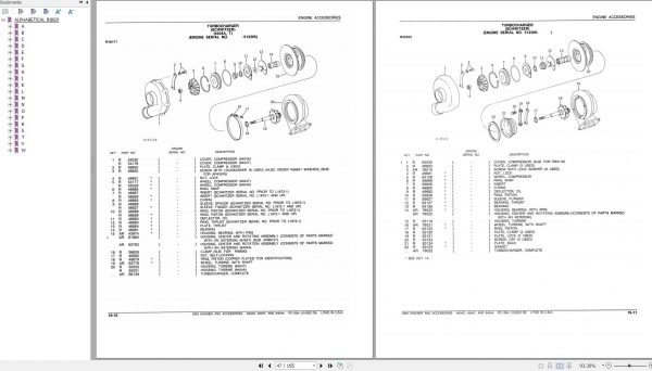 John Deere OEM Engines and Accessories 640A 640D 640T Parts Catalog PC1554 2