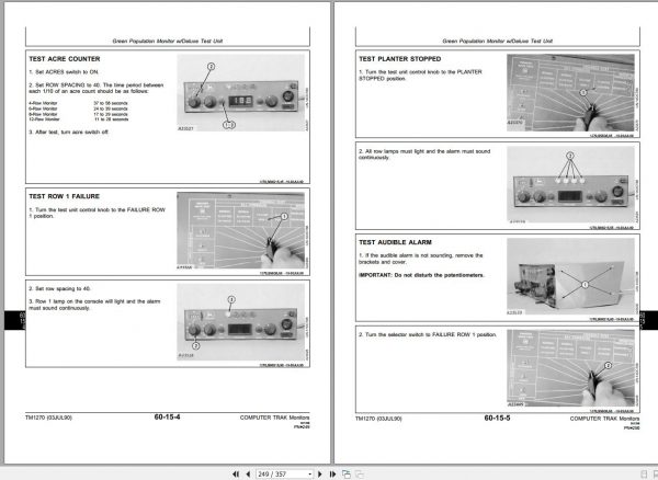 John Deere Planter Monitoring Systems Technical Manual TM1270 2
