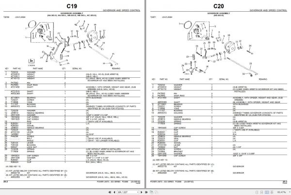 John Deere Power Units Dubuque 303 Series Parts Catalog PC0956 2