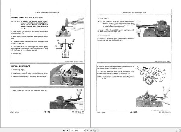 John Deere Rotary Cutters 3 6 8 9 Series Technical Manual TM1394 2