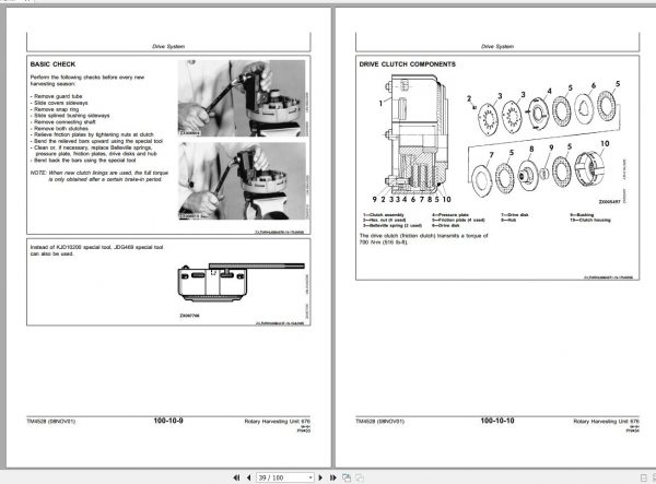 John Deere Rotary Harvesting Unit 676 Technical Manual TM4528 2